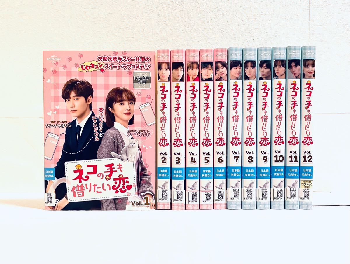 ネコの手も借りたい恋 【全12巻】 レンタル版DVD 全巻 シン・ジャオリン拍卖