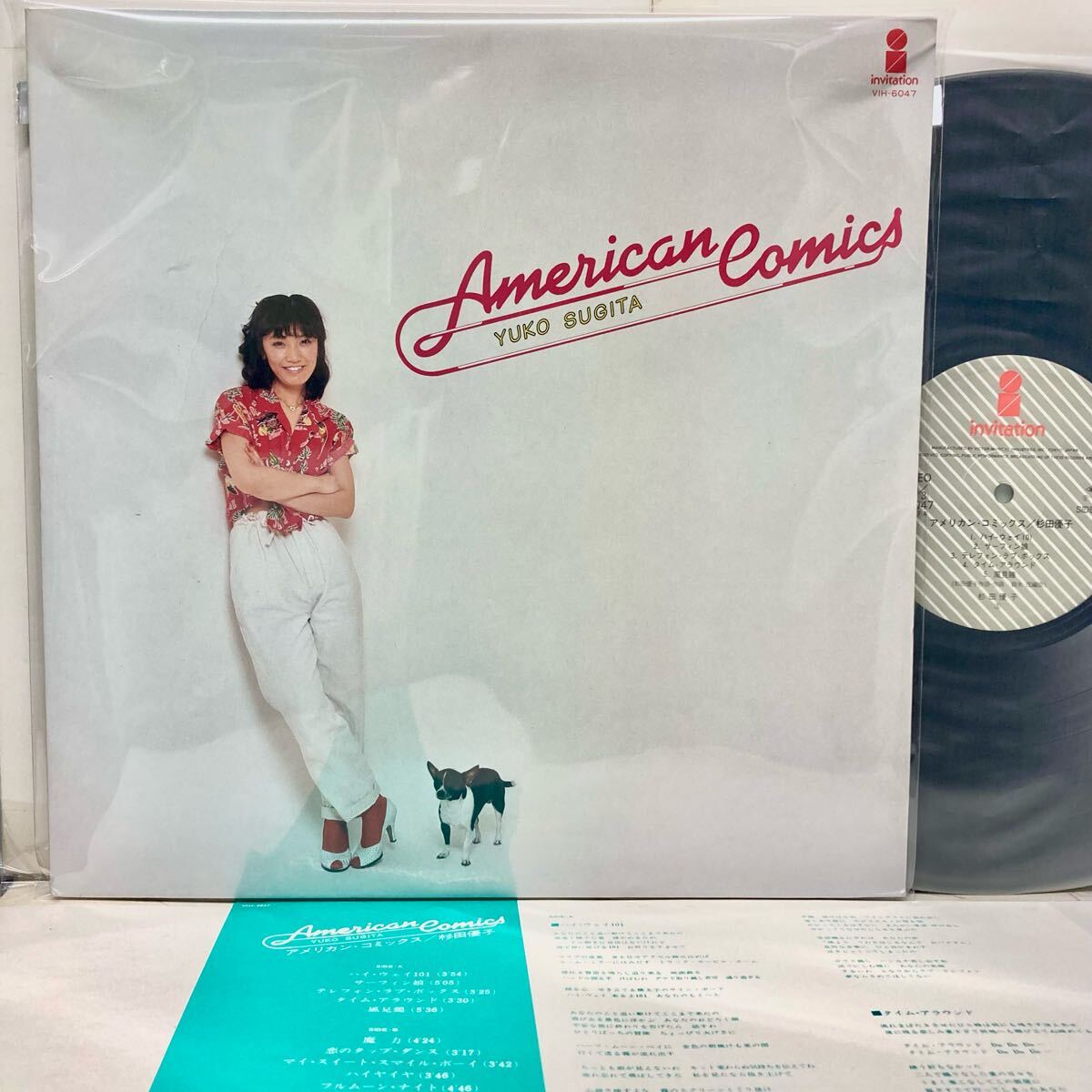 【美品】American Comics アメリカン・コミックス / 杉田優子 【LP アナログ レコード】 編曲 鈴木茂 ライトメロウ city pop拍卖