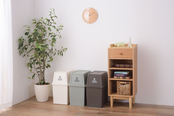 重ね置きOK 30L ゴミ箱 蓋つき トラッシュケース ダストボックス 分別ごみ箱 おしゃれ 省スペース ブラウン M1 LFS-760拍卖