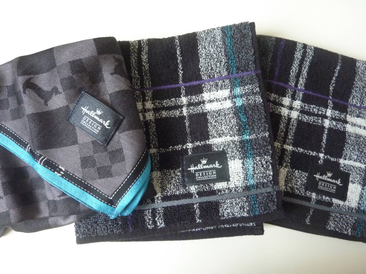 未使用 Hallmark ホールマーク タオルハンカチ&ハンカチ 合計3枚拍卖