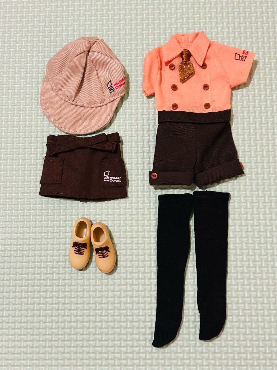 ピアス欠 タカラトミー リカちゃん ミスタードーナツ 制服 服拍卖