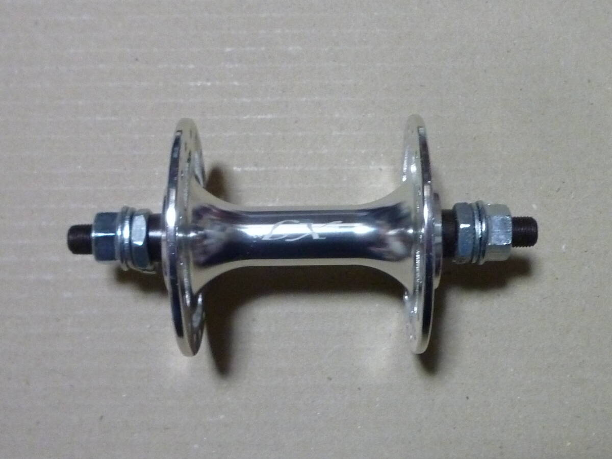 ピスト ビンテージ旧車など ラージフランジ 32Hハブフロント用100mm シルバー拍卖