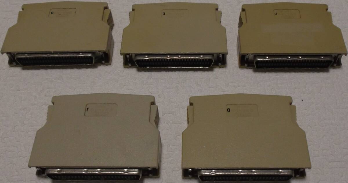 中古品 DDK ハーフピッチアンフェノール50ピンSCSIターミネータ 5個 現状品拍卖