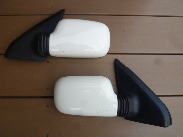 CN22S セルボモード ☆ ドアミラー 左右セット ☆ ホワイト パール ? 劣化少 拍卖