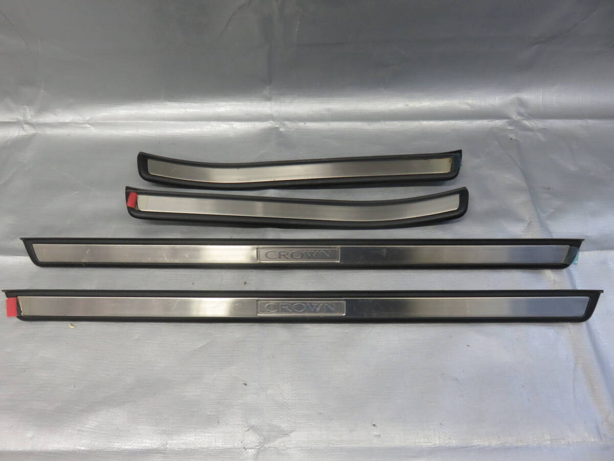 ★STD4562 クラウン アスリート JZS171 JZS173 JZS175 17系 スカッフプレート 左右 サイドシル サイドパネル トリム 4枚セット 67915-30120拍卖