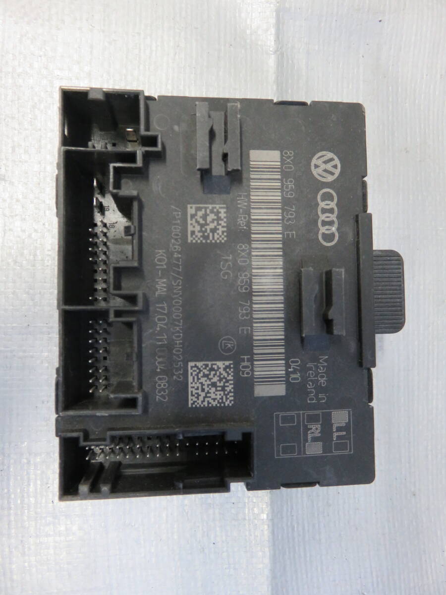 ★STD4456 作動ok AUDI アウディ A1 8XCAX コンフォート コントロール モジュール コンピューター 8X0 959 793 E拍卖