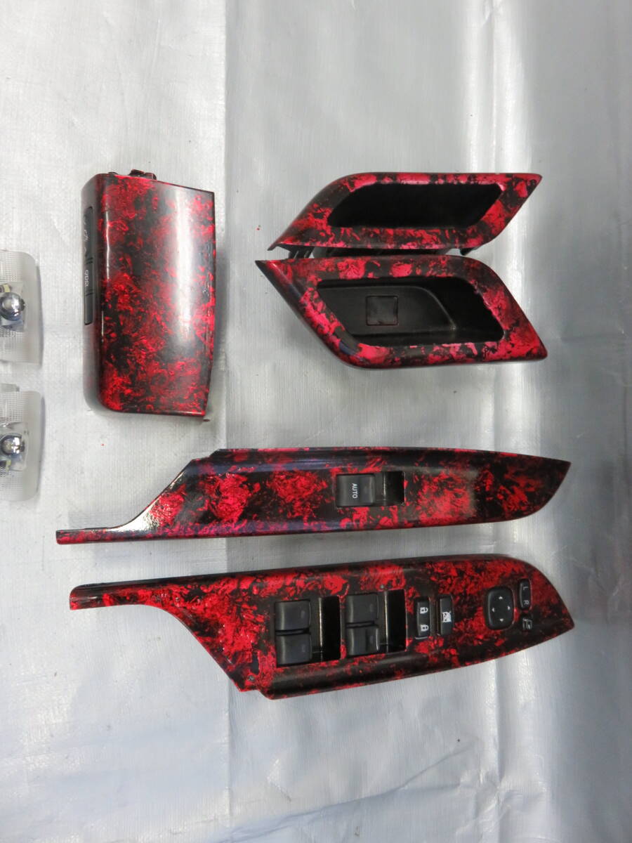 ★STD4565 アルファード/ヴェルファイア ANH20W ANH25W/GGH20W GGH25W パワーウィンドウスイッチ PWスイッチ 木目調 ロアスイッチパネル 拍卖