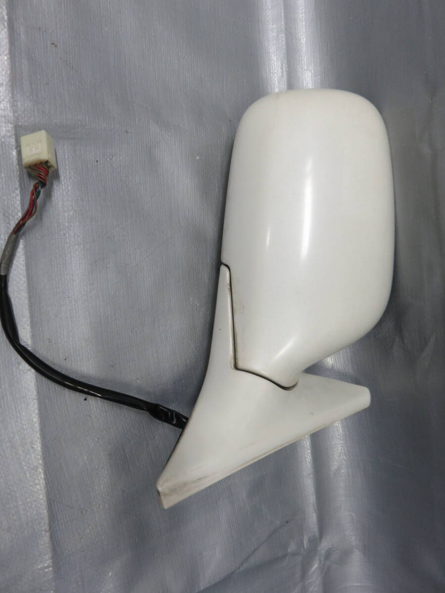 ★STD4577 トヨタ マークII GX100 JZX100 JZX105 GX105 純正 (右) ドアミラー/サイドミラー (白) 運転席 MURAKAMI 5551拍卖