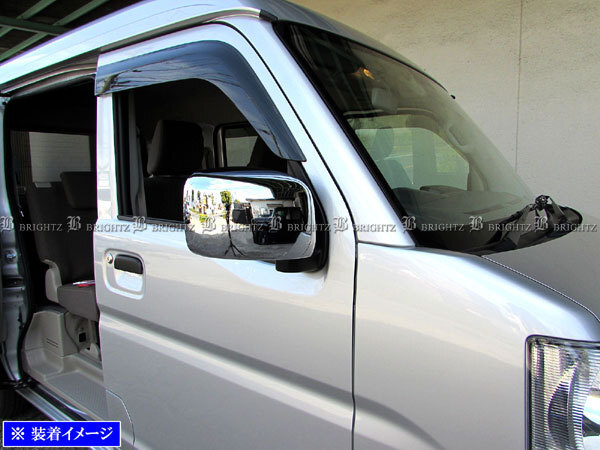 エブリイワゴン DA17W メッキ サイド ドア ミラー カバー A ガーニッシュ ベゼル パネル モール エブリーワゴン MIR-SID-153拍卖