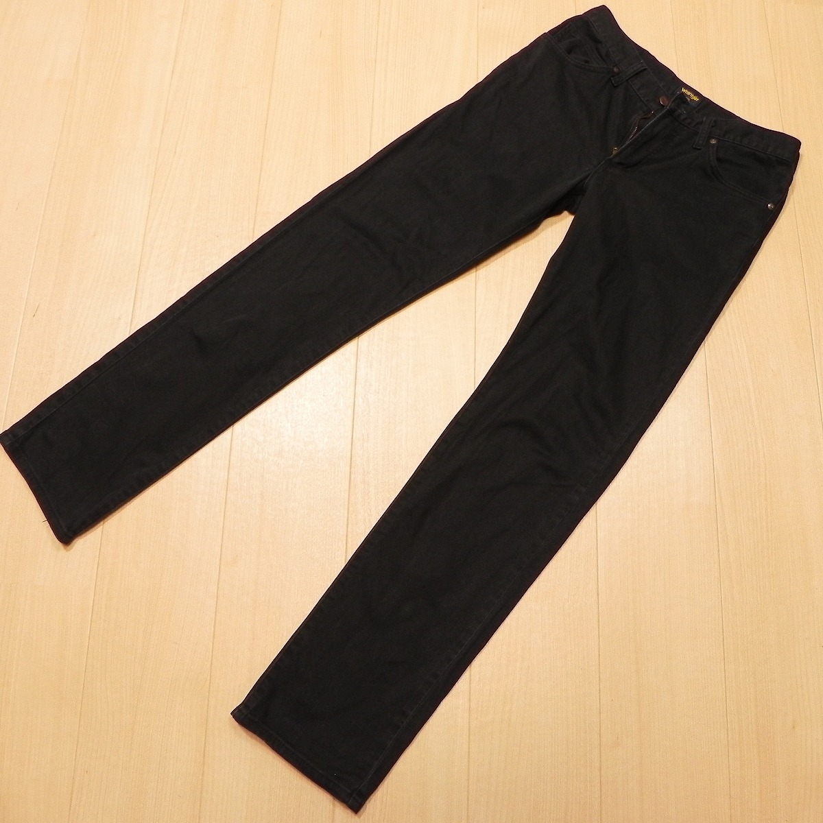 (64★【即決】Wrangler ラングラー WM0300 黒 ブラック ストレッチ コットンパンツ w29 STRAIGHT ストレート (古着)エドウィン商事 ★拍卖