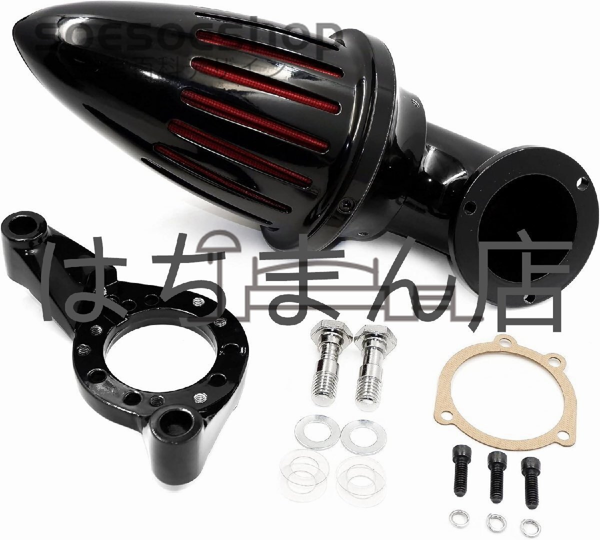 Bullet エアクリーナーインテーク レッドフィルター付き 1993-1994 1997-1998 ダイナモデルとソフテイルモデル用拍卖