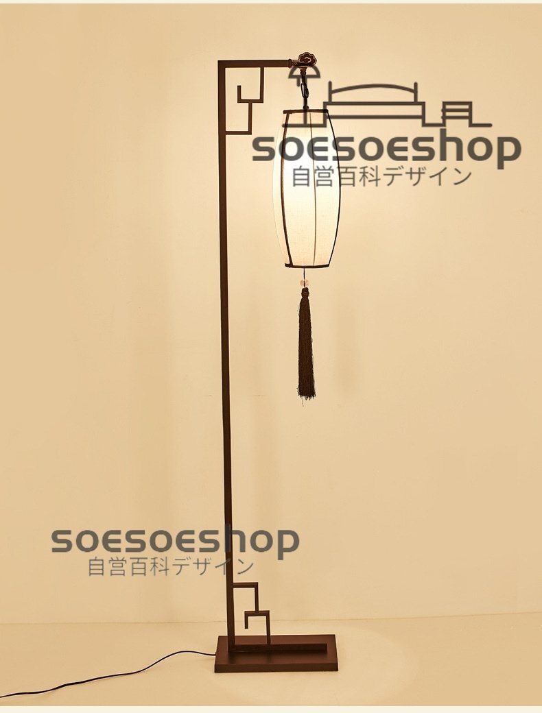 フロアライト フロアランプ ァブリックフロアライト ハンギングドラムシェードポールランプ付き 寝室照明フロアライト拍卖