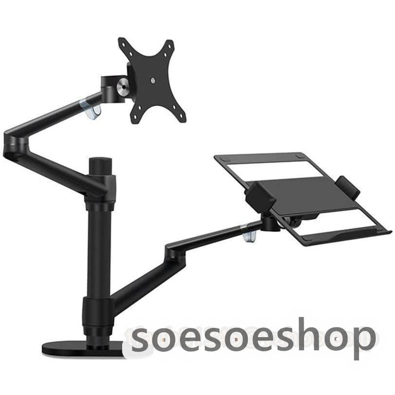 高品質モニターアーム 液晶モニタースタンド ディスプレイスタンド 360°回転 2画面同時使用 組立簡単 (シルバー)拍卖