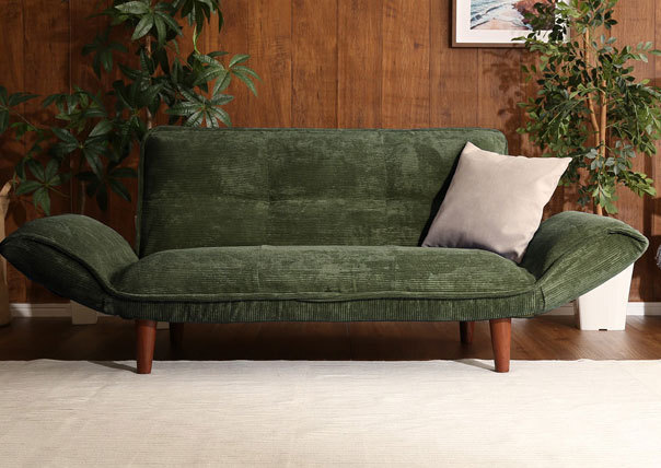 肌触りが良いコーデュロイソファ 2人掛け クーリス ソファ ソファー モスグリーン拍卖