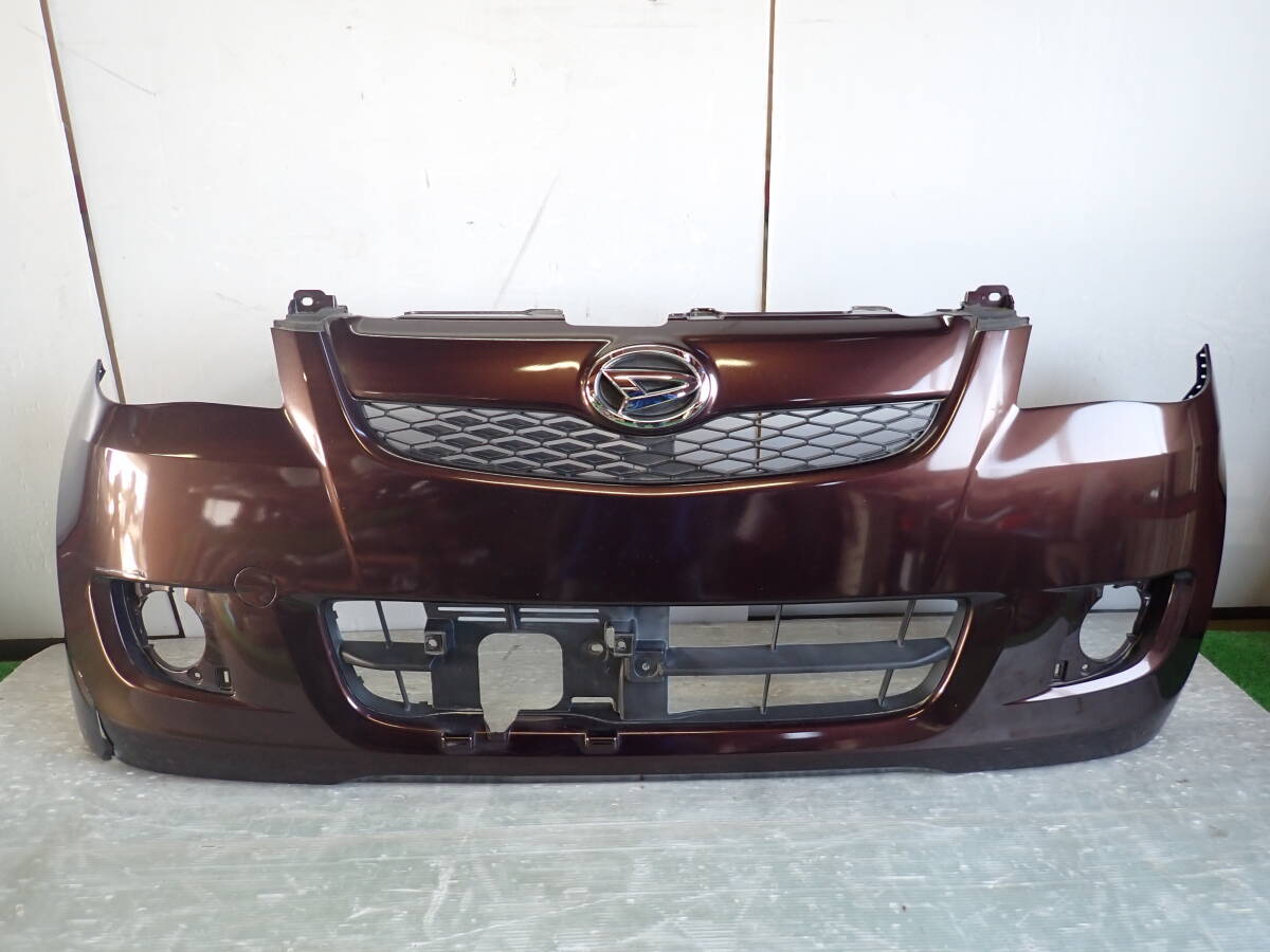 L275S/L285S ミラ 純正 フロントバンパー R59 プラムブラウンクリスタルマイカ 52119-B2550 【25-331】拍卖