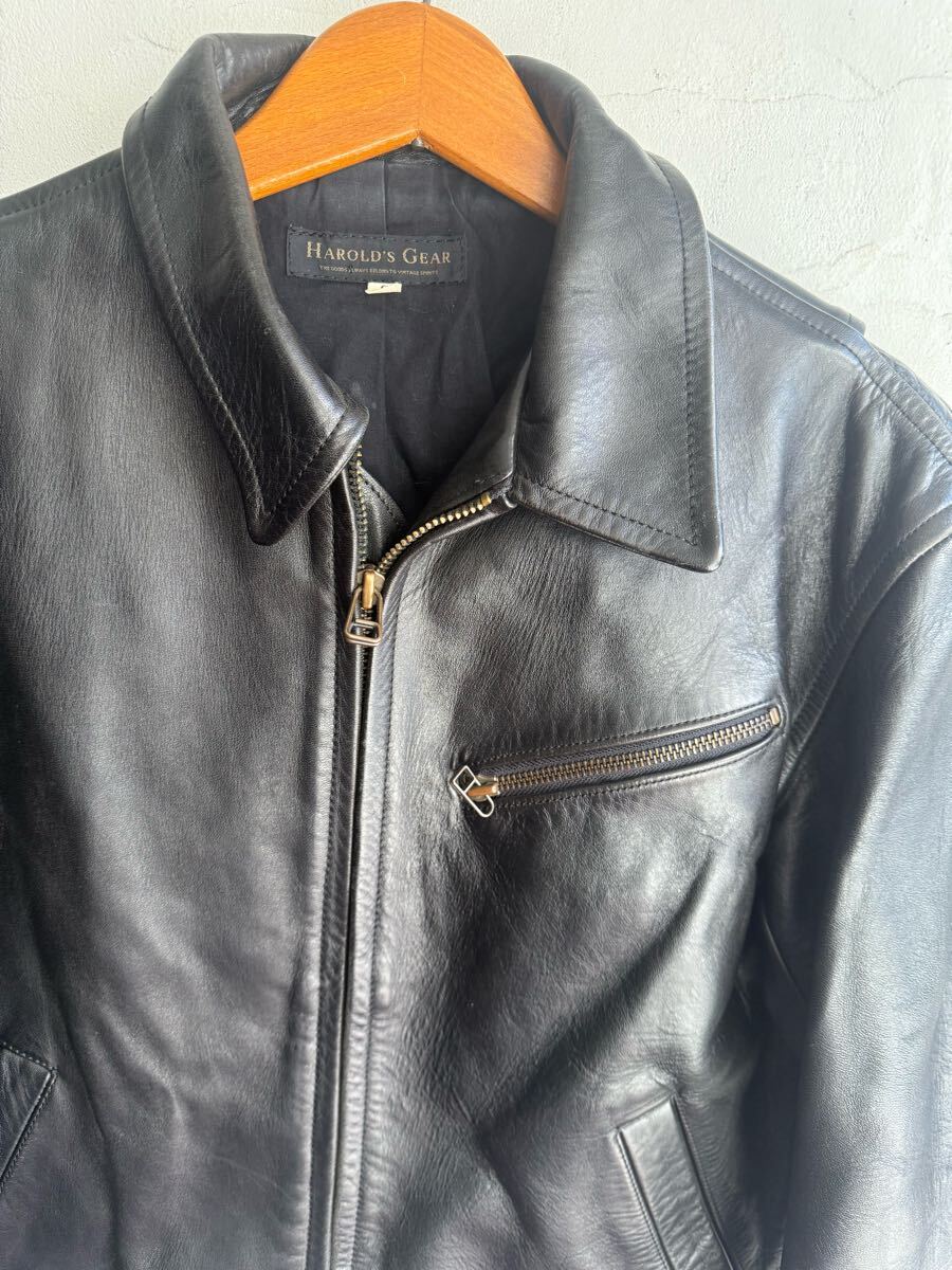 ハロルズギア 馬革レザージャケット ライダースジャケット ホースハイド Harold’s Gear ビンテージ拍卖