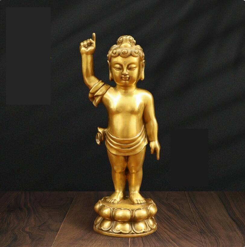 人気品仏像 釈迦誕生仏 銅製 立像 お釈迦様 置物 はなまつり 花祭り仏具 灌佛盤 灌仏会 お釈迦さま像高さ27cm拍卖