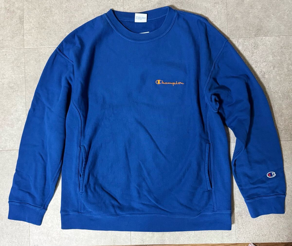 Champion×monkey time REVERSE WEAVE スウェット【S】青 チャンピオン モンキータイム リバースウィーブ拍卖