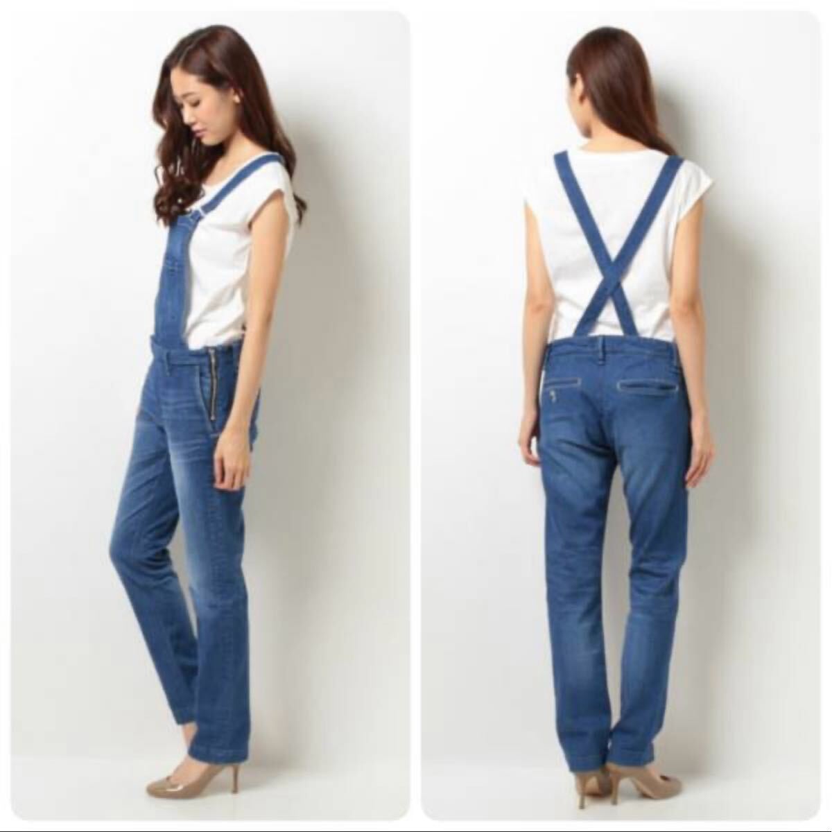 YANUK 2WAY オーバーオール【XS】【定価34,560円】デニムサロペット ヤヌーク KAY 日本製拍卖