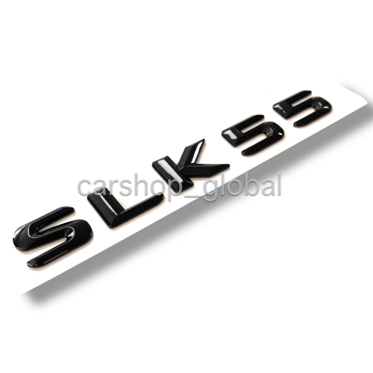 メルセデス ベンツ SLKクラス SLK55 リア トランクエンブレム グロスブラック ステッカー R172 AMG拍卖