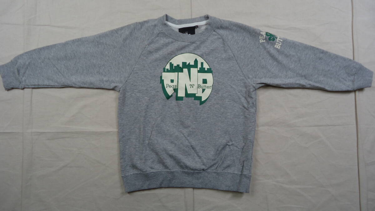 PNB NATION 旧モデル 子供用 ラグラントレーナー 007-44701 グレー L 半額以下 70%off HIP-HOP NY ピーエヌビー レターパックライト拍卖