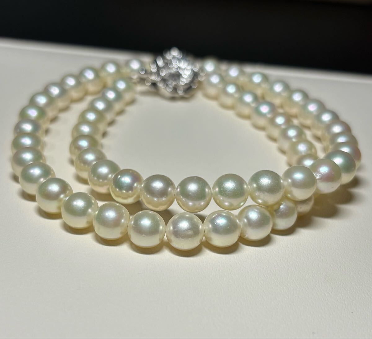 N42 あこや真珠 7ー7.5mm SV ネックレス拍卖