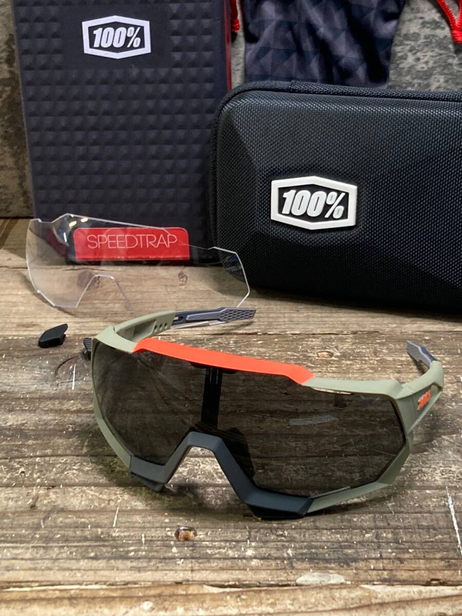 IR003 100% スピードトラップ SPEEDTRAP サングラス アイウェア クールグレー スモーク,クリアレンズ付属拍卖