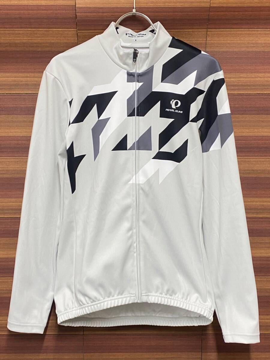 IV558 パールイズミ PEARL iZUMi 長袖サイクルジャージ 白 M 裏起毛 タグ拍卖