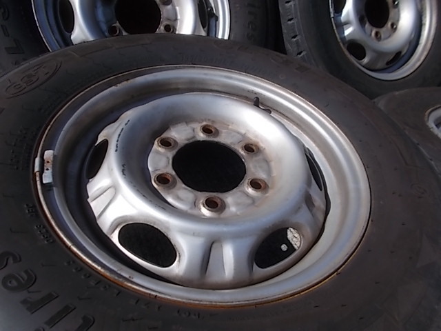 15inニッサン純正スチールホイール 195/80R15 107/105 2503拍卖