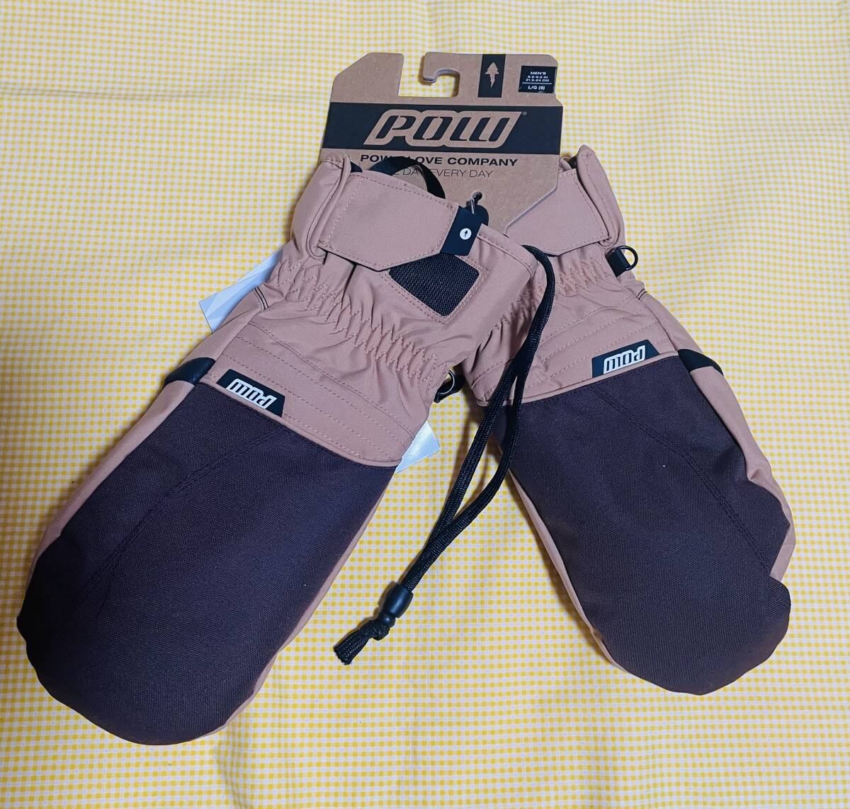 【即決】新品・在庫処分 POW グローブ ZERO 2.0 MITT DOE Lサイズ THINSULATE 暖かく防水通気性OK パウミトンブラウン系50%OFF激安拍卖