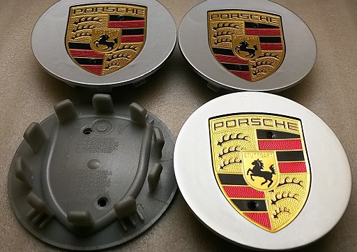 ポルシェ 76mm 銀金 ホイールキャップ 4個 OEM 社外品 911 カイエン パナメーラ ボクスター マカン ケイマン 928 356 356 914 944 718 911拍卖