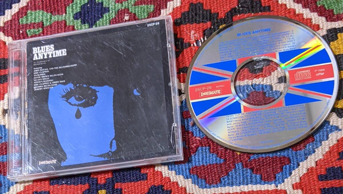 60's 英国 ブルース・オムニバス クラプトン、ペイジ、メイオ-ルほか(CD)/ ブルース・エニイタイム Immediate 25CP-28 1968年拍卖