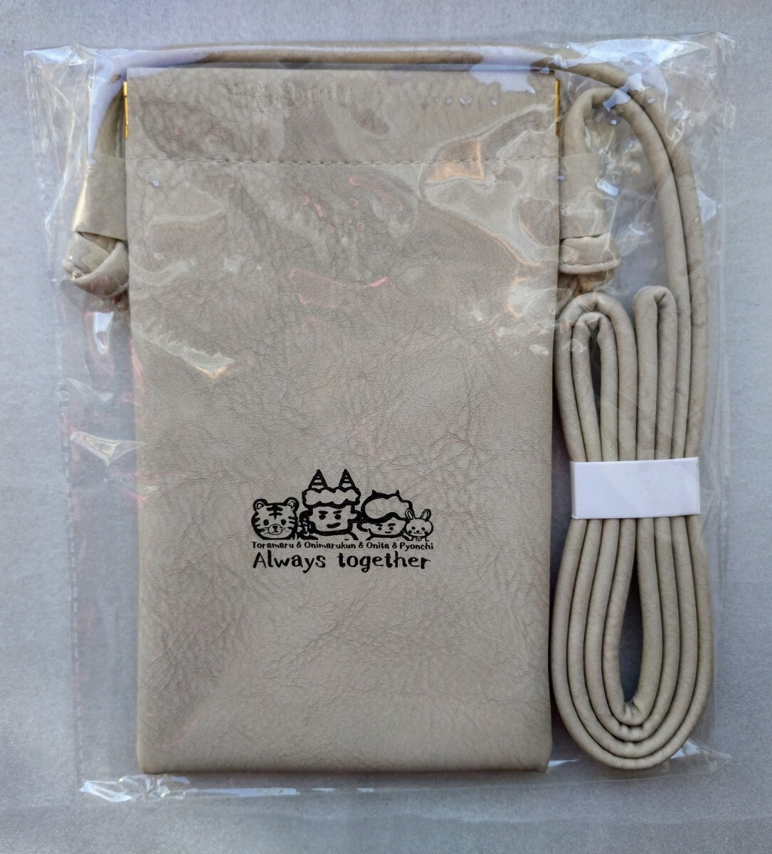 ★非売品 新品 おにまるくん スマホネックポーチ Vary easy oen ヴェアリー イージー オープン 原信 ナルス ワンタッチ 開閉式拍卖