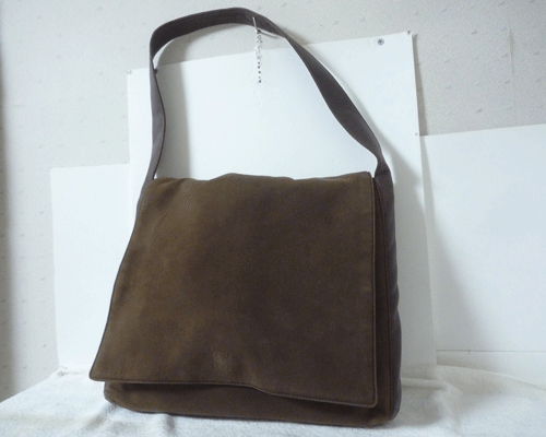 ロエベ LOEWE スエード レザー ブラウン 茶 肩掛けショルダーバッグ レディース ヴィンテージ拍卖