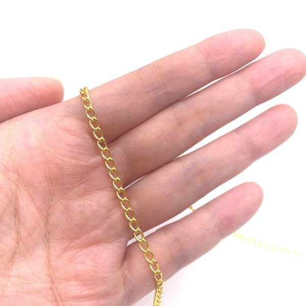 キヘイチェーン ゴールド 5mm×3mm 2メートル拍卖