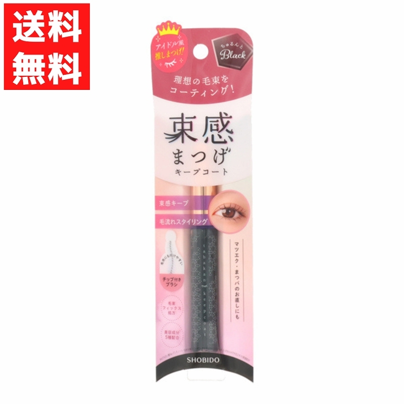 束感まつげ キープコート ちゅるんとブラック 毛束キープ マツエク まつパ お直し チップ付きブラシ カーブブラシ拍卖