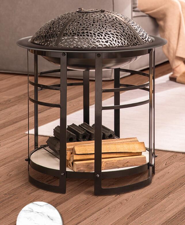 大人気新品ファイヤーピット 室内暖房 焚火台 カーボン火鉢 薪暖炉 薪ストーブ 自宅 家庭用 BBQ 調理 焼肉 囲炉裏 キャンプ用コンロ 大きい拍卖
