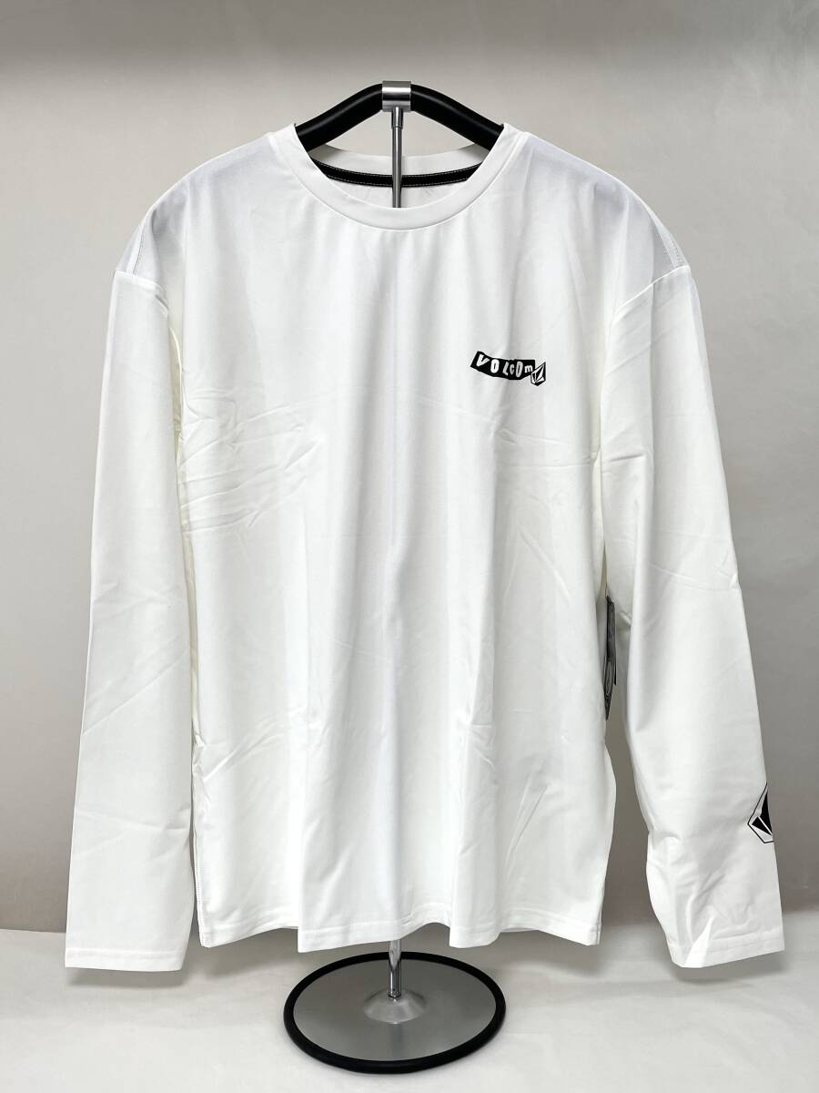 VOLCOM ボルコム A9312505WHT② メンズ XLサイズ 長袖ラッシュガード サーフTシャツ UVカット ホワイト色 ヴォルコム 新品 即決 送料無料拍卖