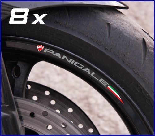 DUCATI PANIGALE ホイールリムステッカー 8枚セット ドカティ パニガーレ S272拍卖