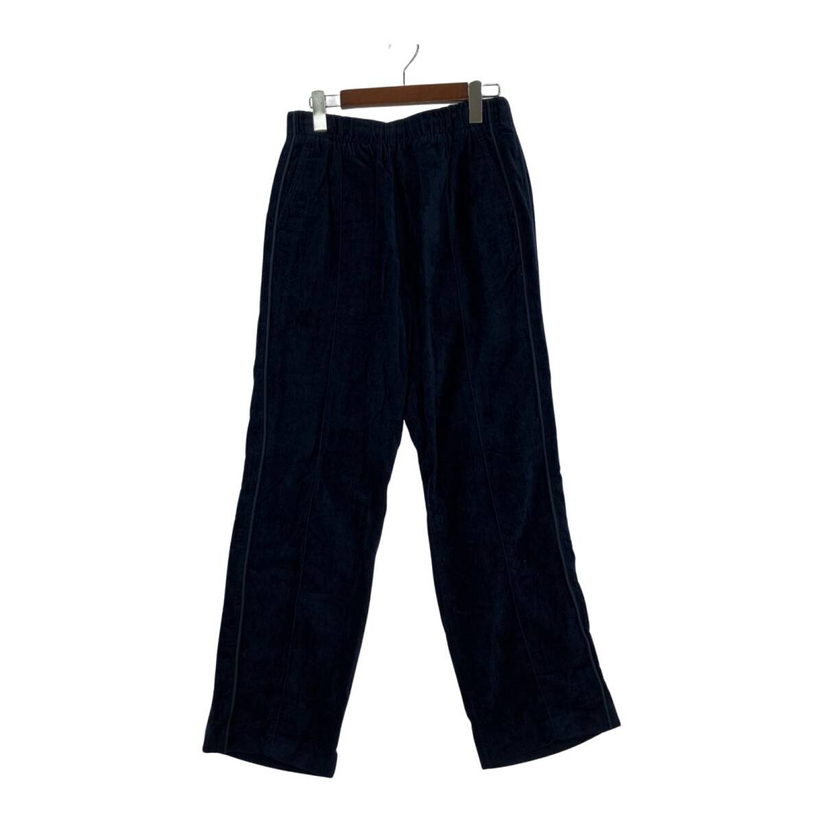 UNUSED アンユーズド リネン混 サイドライン パンツ size3/ネイビー拍卖