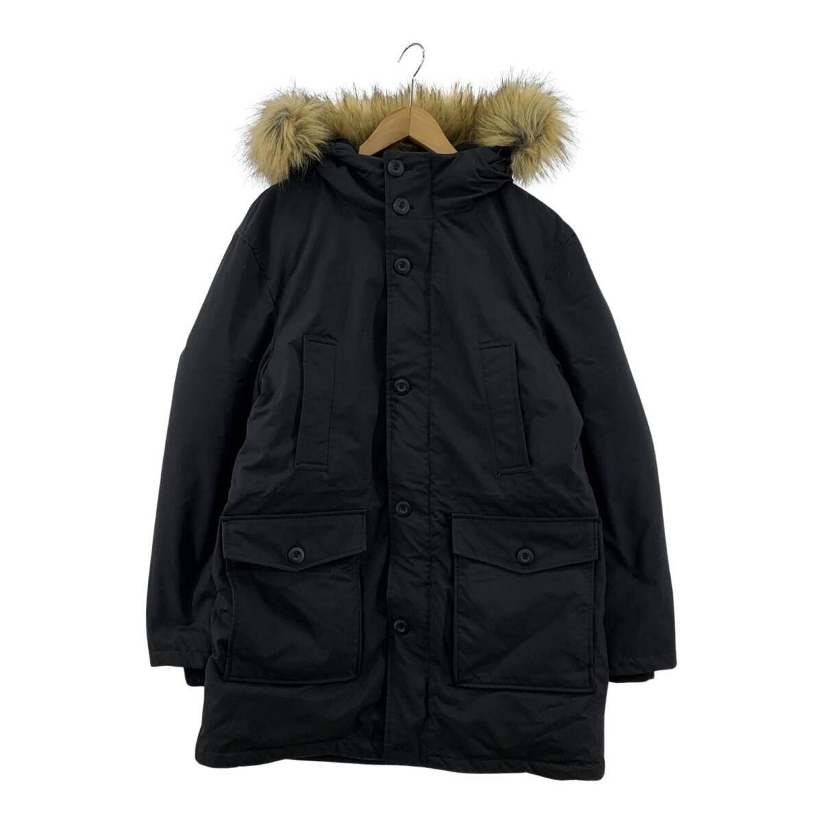 ZARA ザラ ファー フード 中綿 コート sizeEUR S/ブラック拍卖