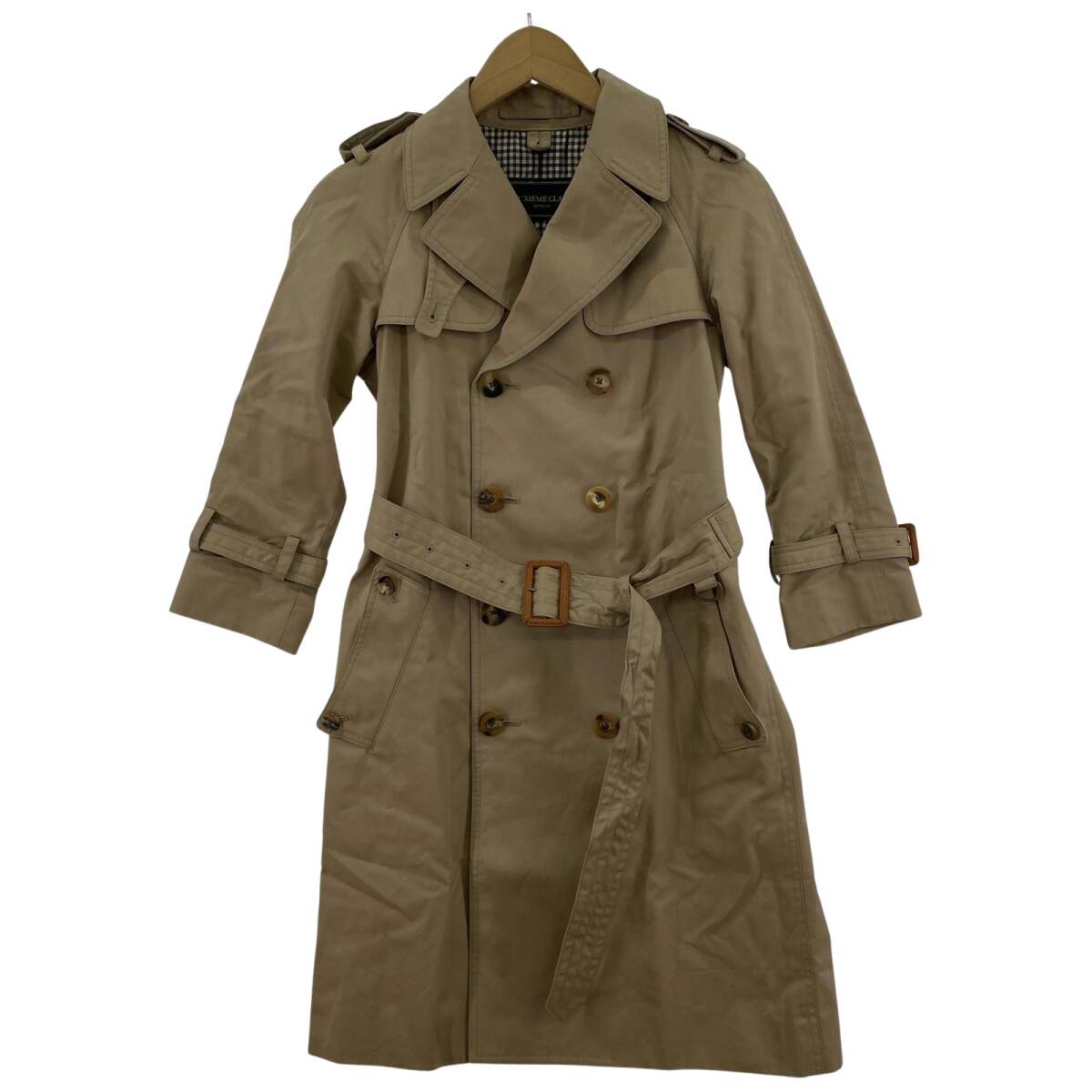 Deuxieme Classe ドゥーズィエムクラス トレンチコート size32/ベージュ拍卖
