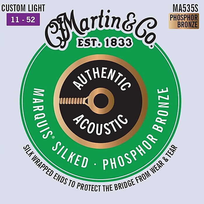 Martin MA535S Marquis Silked Custom Light 011-052 Phosphor Bronze マーチン アコギ弦拍卖