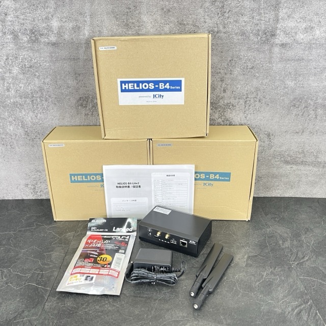 未使用 HELIOS-B4-Lite2 電力関連機器遠隔監視 制御装置 3台セット JCity ジェイシティ ヘリオスビーフォー /512123拍卖