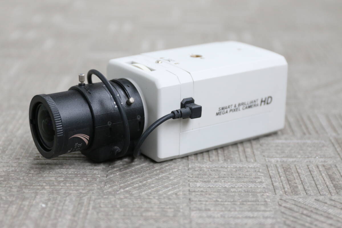 【作動OK】UNIMO 200万画素 HD-SDI 防犯カメラ UHC-1100 屋内ボックス型 メガピクセルレンズ付 業務仕様拍卖
