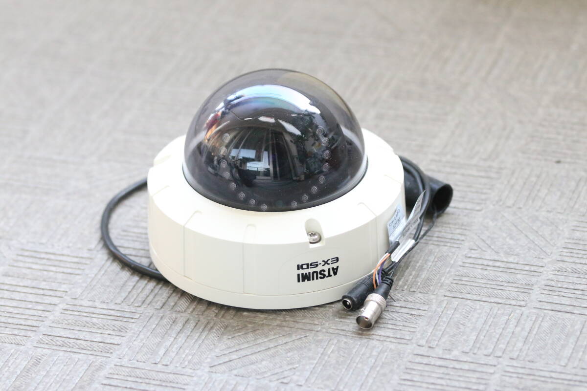 【作動OK】アツミ電氣 ATSUMI 200万画素 HD-SDI EX-SDI 防犯カメラ EX4210 屋内ドーム型 メガピクセルレンズ付 業務仕様  拍卖