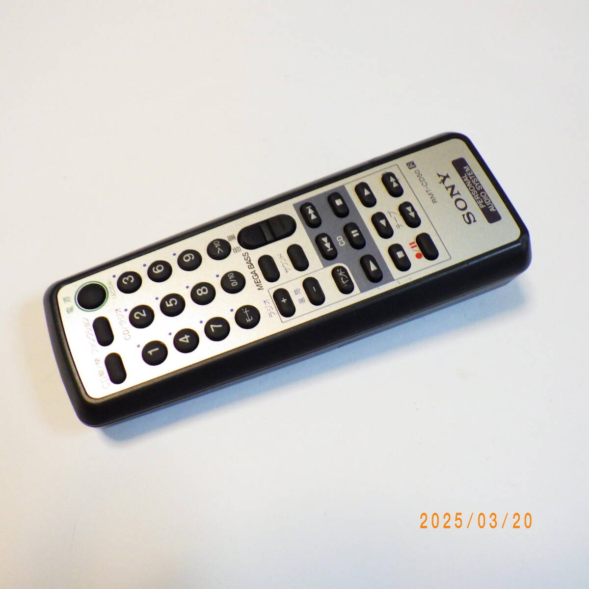 SONY RMT-CD50 ZS-D50用リモコン パーソナルCD用リモコン ラジカセ拍卖