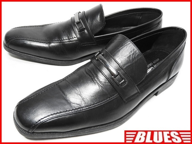 即決★CEDAR CREST★27cm レザービットローファー セダークレスト メンズ 黒 ブラック 本革 スリッポン 本皮 ビジネス拍卖