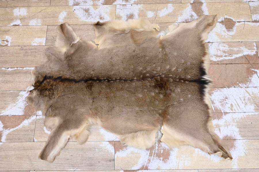 MZ01 レトロ 毛皮 敷物 鹿皮 レザークラフト 本革拍卖