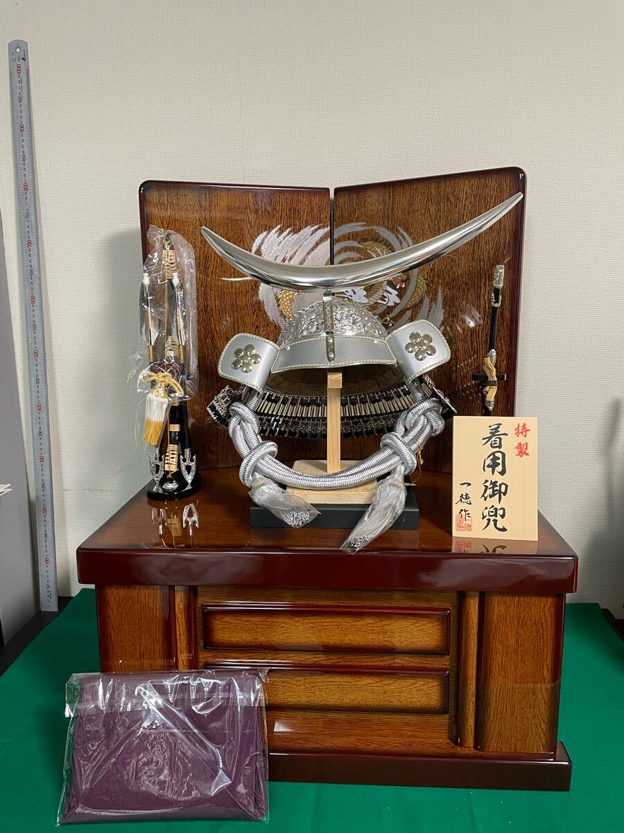 子供着用兜 甲冑師 一徳作 時代甲冑 兜飾り 鎧飾り 端午の節句 五月人形 武者人形 こどもの日 コレクション 20250323-3拍卖